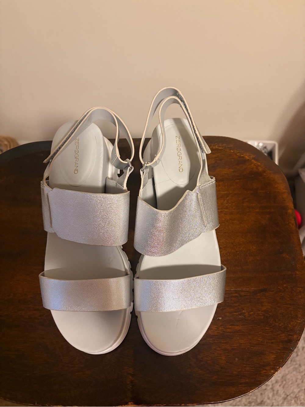 Cole Haan Metallic Silver Slingback Sandals for Women